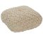 Pouf En Coton Beige 50 X 50 X 20 Cm Berrechid