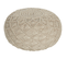 Pouf En Coton Beige 50 X 30 Cm Berkane