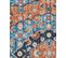 Tapis Bleu Et Orange 80 X 200 Cm Midalam