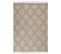 Tapis En Coton 140 X 200 Cm Beige Et Blanc Kacem