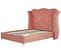 Lit Double En Velours Rose 140 X 200 Cm Ayette