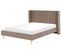 Lit Double En Velours Taupe 160 X 200 Cm Villette