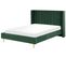 Lit Double En Velours Vert 140 X 200 Cm Villette