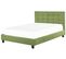 Lit Double En Tissu Vert 180 X 200 Cm La Rochelle