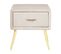 Table De Chevet Velours Beige Clair Flayat