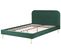 Lit Double En Velours Vert 140 X 200 Cm Flayat