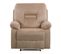 Fauteuil Velours Beige Sable Bergen