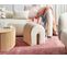 Pouf En Velours Beige Modoc