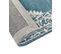 Tapis En Laine 160 X 230 Cm Blanc Et Bleu Gevas