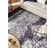 Tapis En Viscose Violet Et Blanc 160 X 230 Cm Akarsu