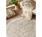 Tapis En Coton Beige Clair D 140 Cm Bitlis