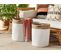 Lot De 2 Paniers En Coton Blanc Et Beige Kardh