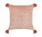 Coussin Impression En Bloc Coton Rose Rumhora 45 X 45 Cm