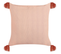 Lot De 2 Coussins Impression En Bloc Coton Rose Rumhora 45 X 45 Cm