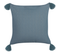 Coussin Impression En Bloc Coton Bleu Foncé Ribes 45 X 45 Cm