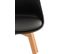 Lot De 4 Chaises De Cuisine Linares Noir /plastique