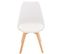 Lot De 4 Chaises De Cuisine Linares Blanc /plastique