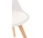 Lot De 4 Chaises De Cuisine Linares Blanc /plastique