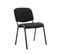 Lot De 4 Chaises Visiteur Ken En Tissu Noir