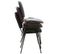 Lot De 4 Chaises Visiteur Ken En Tissu Noir