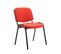 Lot De 4 Chaises Visiteur Ken En Tissu Rouge