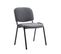 Lot De 4 Chaises Visiteur Ken En Tissu Gris