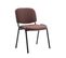 Lot De 4 Chaises Visiteur Ken En Tissu Marron