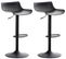 Lot De 2 Tabourets De Bar Aveiro En Plastique Noir