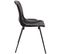 Chaise Empilable Nowra Avec Assise En Plastique Et Piètement En Métal Noir Mat Noir