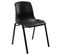 Chaise Empilable Nowra Avec Assise En Plastique Et Piètement En Métal Noir Mat Noir