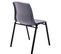 Chaise Empilable Nowra Avec Assise En Plastique Et Piètement En Métal Noir Mat Gris