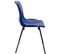 Chaise Empilable Nowra Avec Assise En Plastique Et Piètement En Métal Noir Mat Bleu