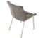 Chaise De Salle À Manger Saranda En Tissu Gris Titane/acier Inoxydable