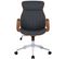 Fauteuil De Bureau Melilla En Similicuir Noyer / Noir