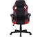 Fauteuil De Bureau / Gaming Glendale En Similicuir Et Tissu En Maille Noir / Rouge