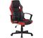 Fauteuil De Bureau / Gaming Glendale En Similicuir Et Tissu En Maille Noir / Rouge