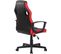 Fauteuil De Bureau / Gaming Glendale En Similicuir Et Tissu En Maille Noir / Rouge