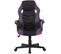 Fauteuil De Bureau / Gaming Glendale En Similicuir Et Tissu En Maille Noir / Violet