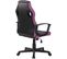 Fauteuil De Bureau / Gaming Glendale En Similicuir Et Tissu En Maille Noir / Violet