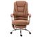 Fauteuil De Bureau Pacific En Similicuir Avec Une Fonction Massage Marron Clair