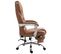 Fauteuil De Bureau Pacific En Similicuir Avec Une Fonction Massage Marron Clair