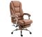 Fauteuil De Bureau Pacific En Similicuir Avec Une Fonction Massage Marron Clair