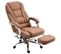 Fauteuil De Bureau Pacific En Similicuir Avec Une Fonction Massage Marron Clair