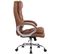 Fauteuil De Bureau Big Vancouver Similicuir Marron Clair