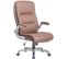 Fauteuil De Bureau Big Villach Similicuir Marron Clair