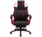 Fauteuil De Bureau Gamer Clovis En Similicuir Noir / Rouge