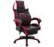 Fauteuil De Bureau Gamer Clovis En Similicuir Noir / Rouge