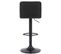 Tabouret De Bar Feni En Velours Noir