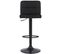 Tabouret De Bar Feni En Velours Noir