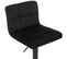 Tabouret De Bar Feni En Velours Noir